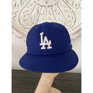 NEW ERA 59FIFTY Los Angeles Dodgers Blue Fitted Baseball Cap Size 7 1/2